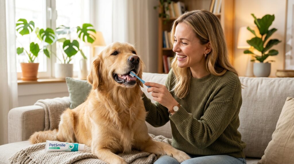 come lavare i denti al cane